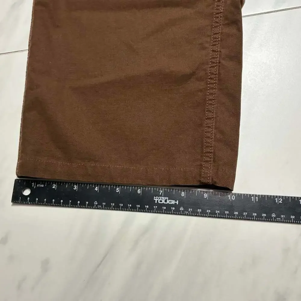 Old Navy Baggy Wide Leg Canvas Carpenter Pants Brown